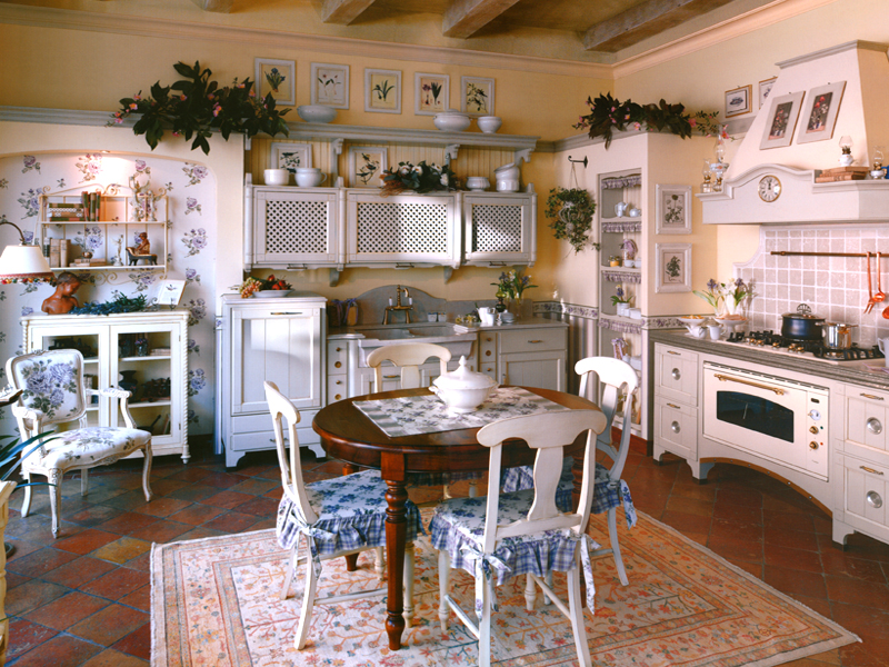 Кухня в деревенском стиле прованс фото