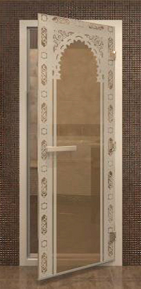 Стеклянная дверь для турецкой бани хамам