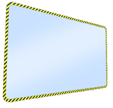 Защитный экран для касс из стекла